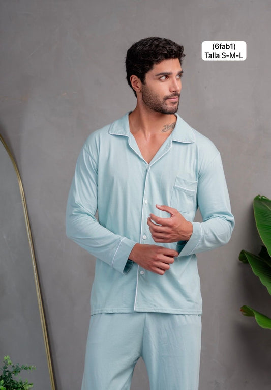 Pijama para caballero de algodón