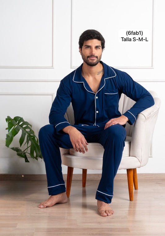 Pijama para caballero de algodón