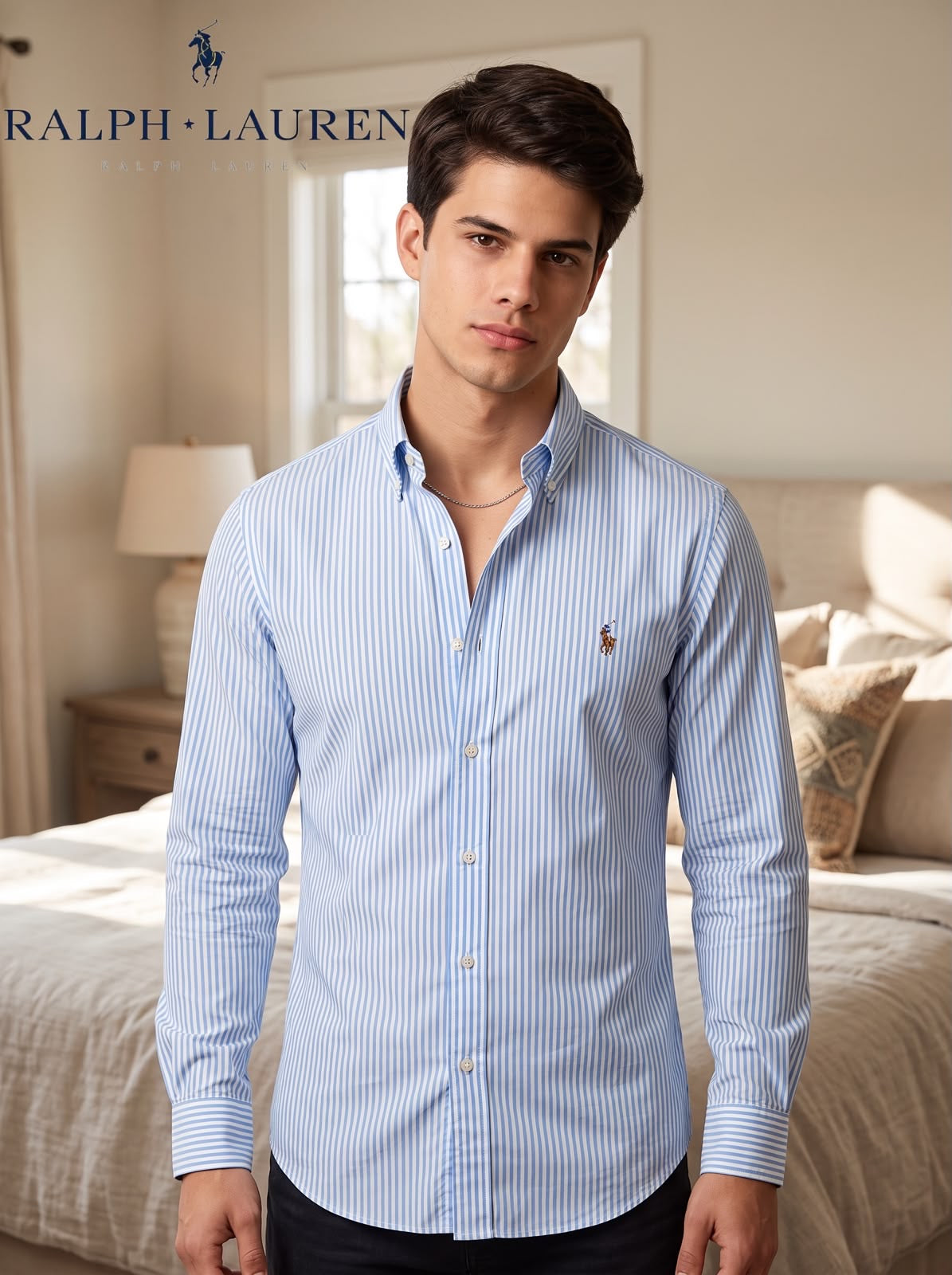 Camisa Ralph Lauren manga larga a rayas