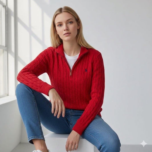 Chompa Ralph Lauren medio cierre