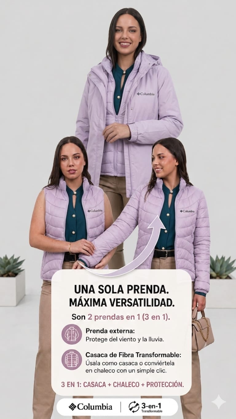 Casaca Columbia 3 en 1