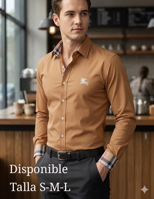 Camisa Burburry para caballero manga larga