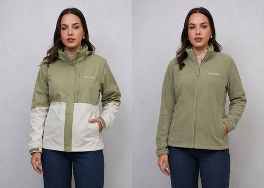 Cortaviento Columbia de mujer 2 en 1 color