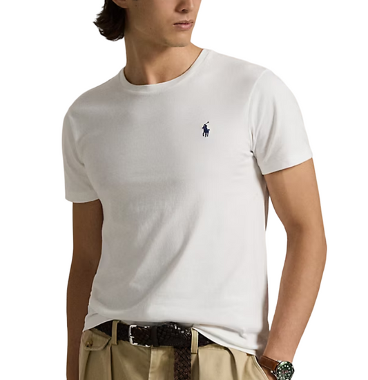 Ralph L polo cuello redondo blanco