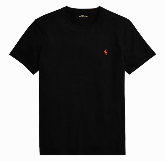 Ralph L polo cuello redondo negro