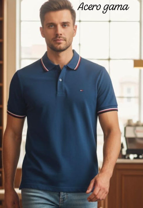 Camisero Tommy H algodón piqué