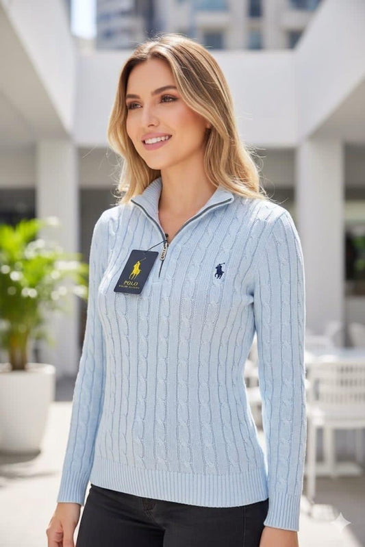 Chompa Ralph Lauren medio cierre