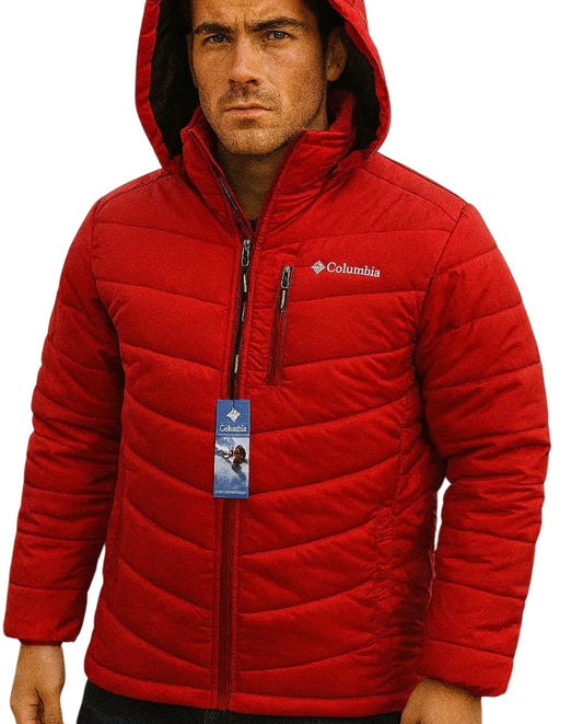 Casaca térmica con capucha removible para hombre
