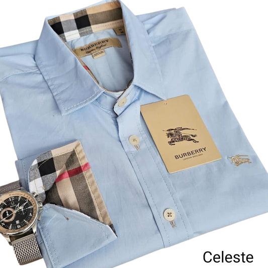 Camisa Burburry para caballero manga larga