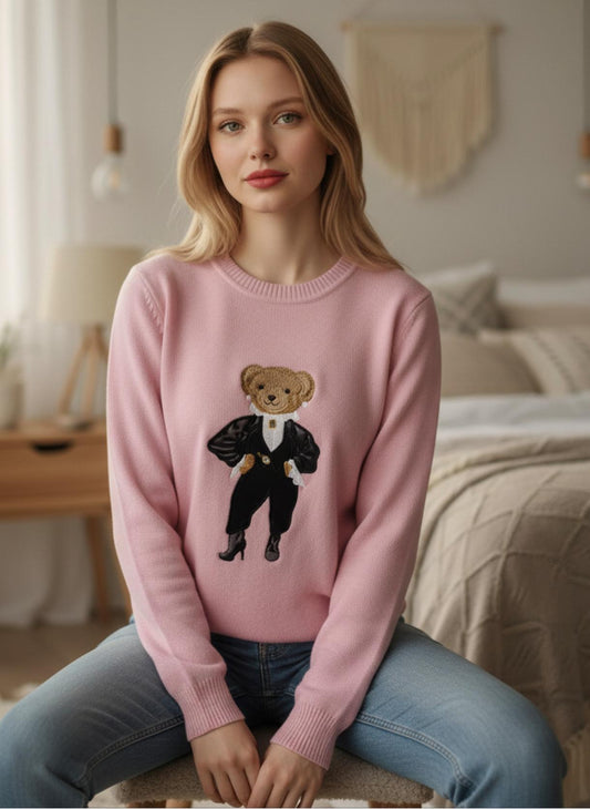 Chompa hilo Ralph Lauren oso  para dama