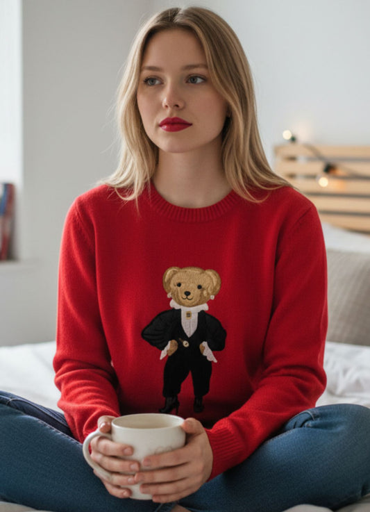 Chompa hilo Ralph Lauren oso  para dama