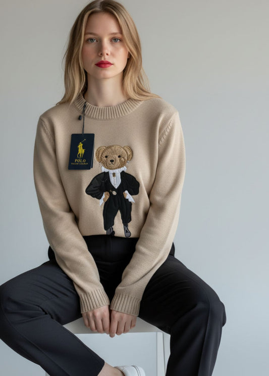Chompa hilo Ralph Lauren oso  para dama