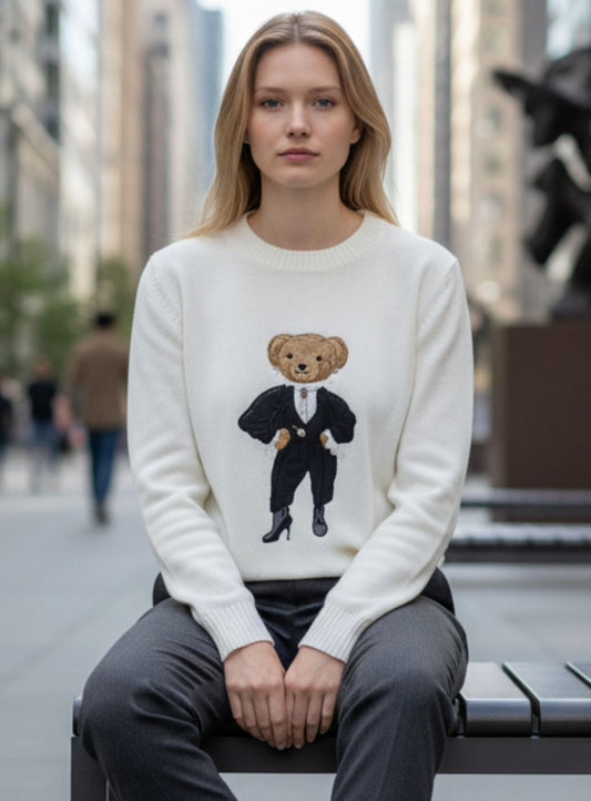 Chompa hilo Ralph Lauren oso  para dama