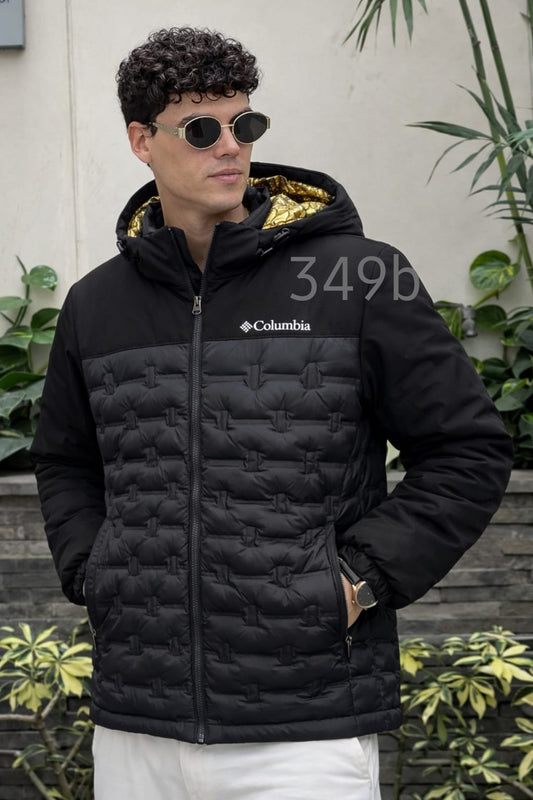 Casaca columbia pluma de ganzo hombre