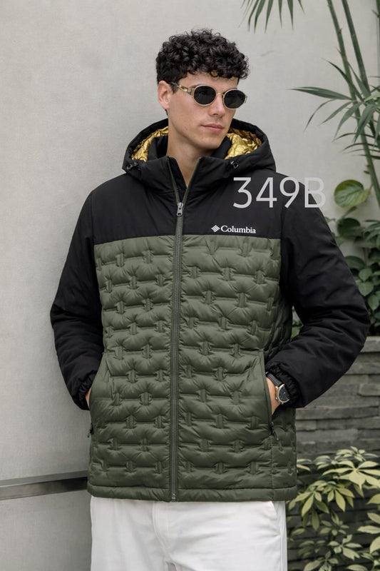 Casaca columbia pluma de ganzo hombre