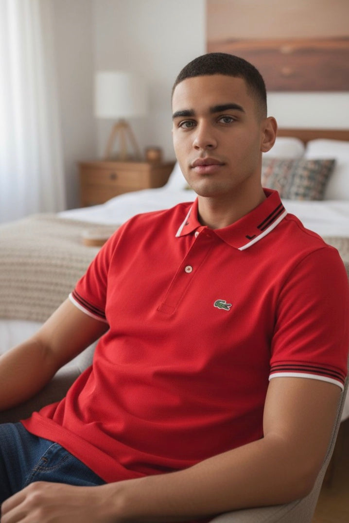 Camisero Lacoste algodón pique