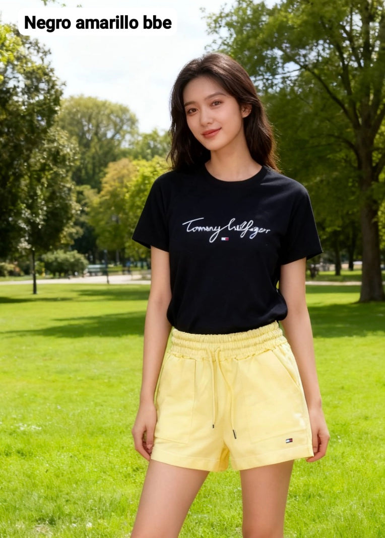 Conjunto Short + polo Tommy Hilfiger