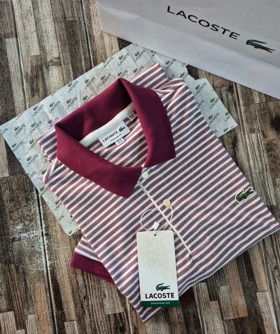 Camisero Lacoste algodón pique