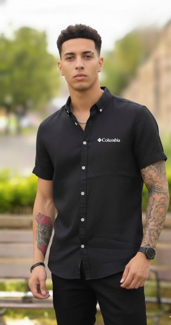 Camisa Columbia manga corta