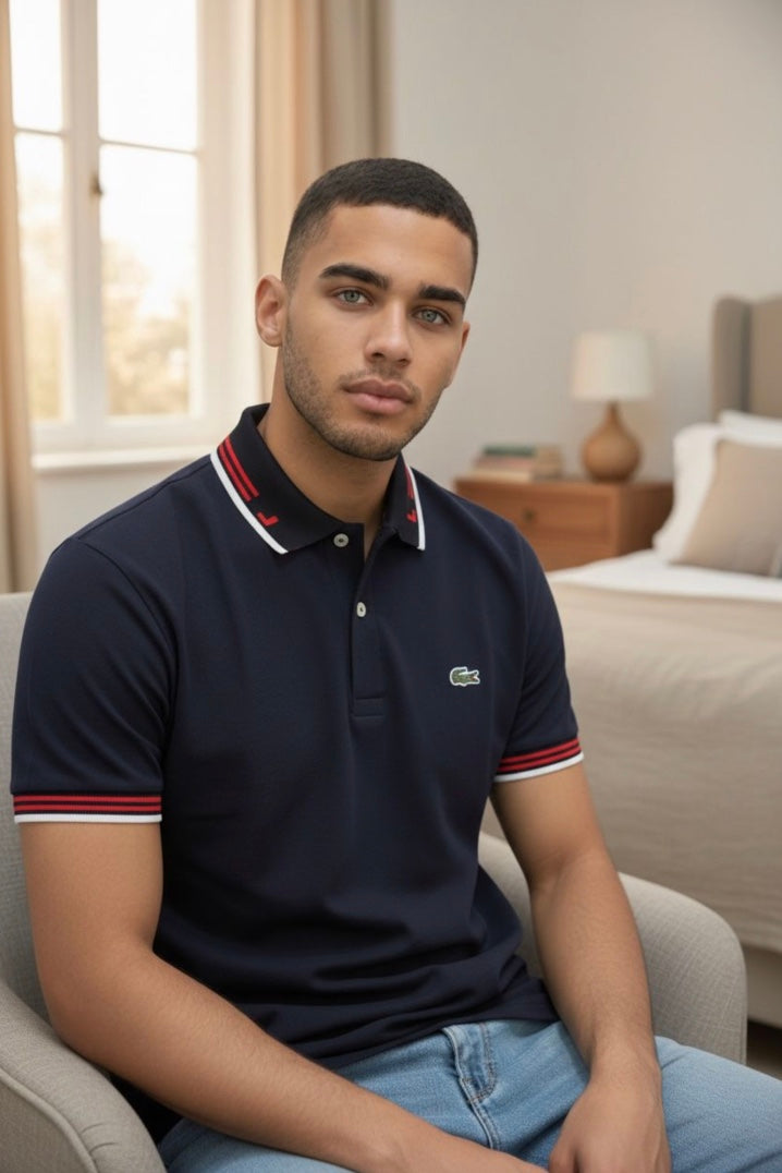 Camisero Lacoste algodón pique