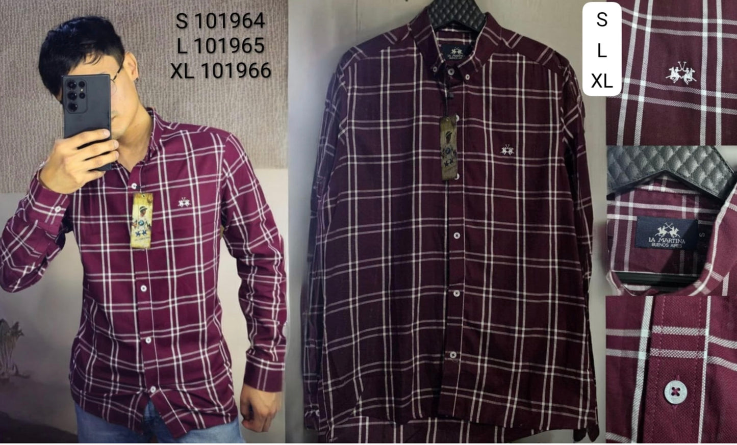 Camisa La Martina  manga larga