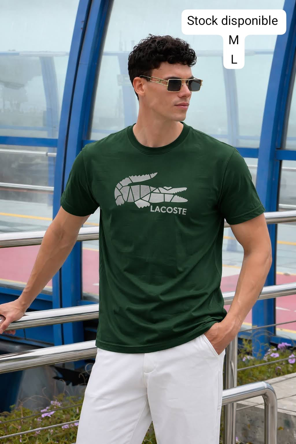 Polo cuello redondo  Lacoste