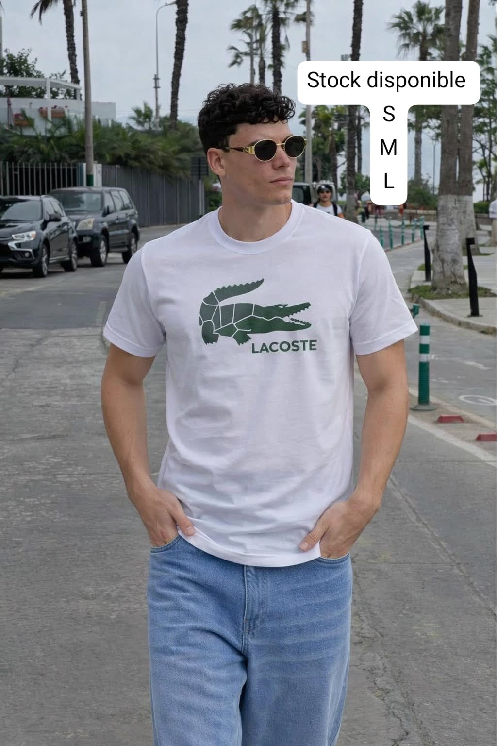 Polo cuello redondo  Lacoste