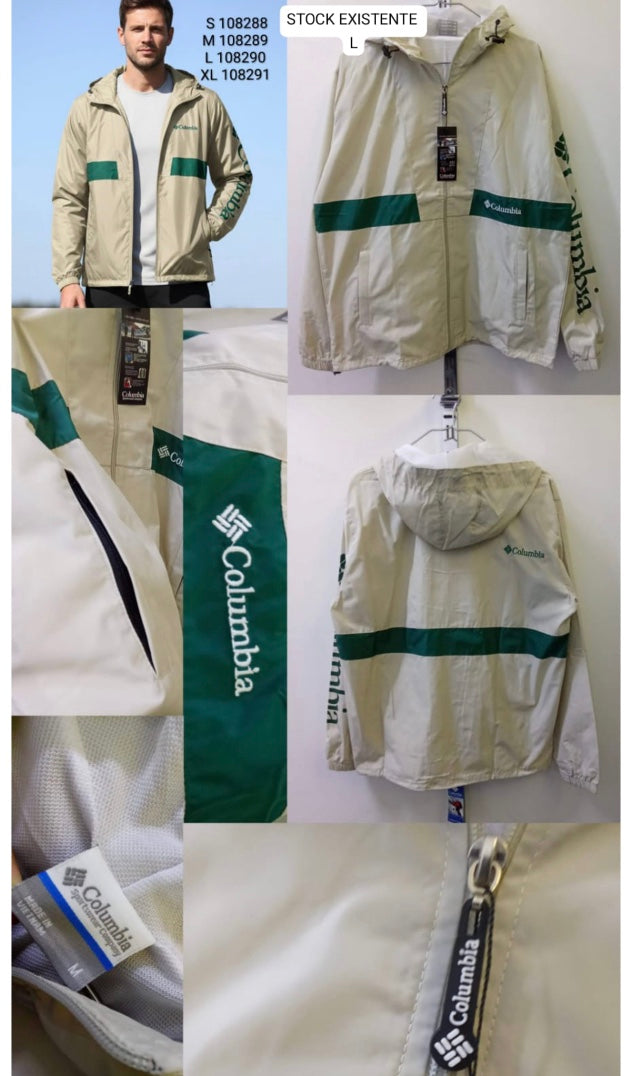 Cortaviento Columbia impermeable con capucha