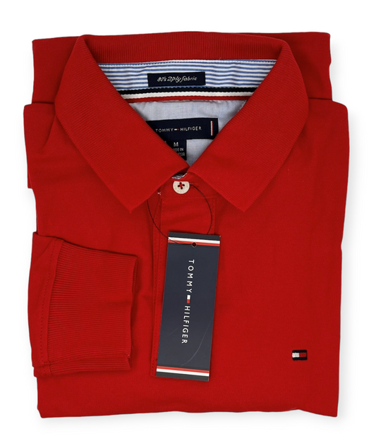 Polo Camisero manga larga TH rojo