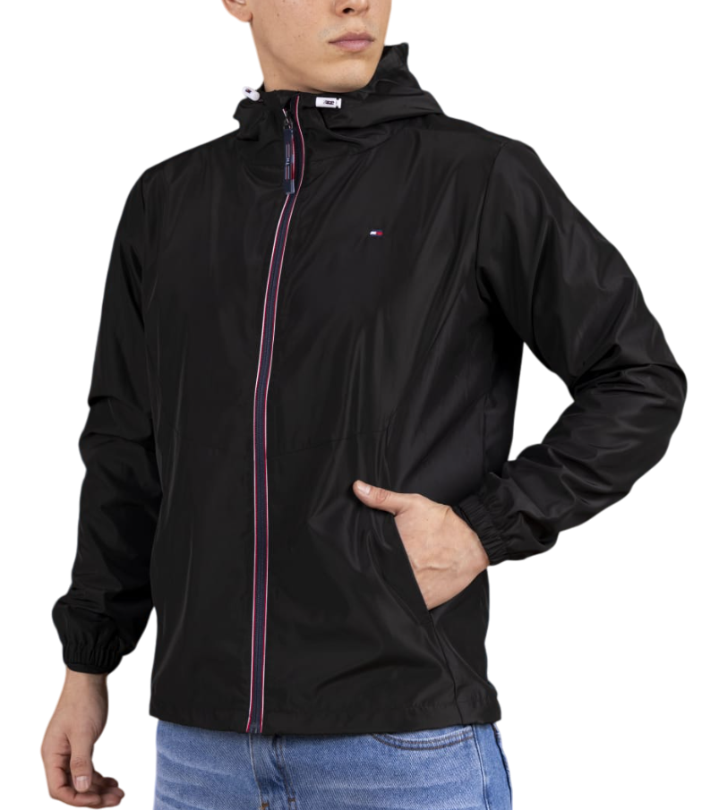 Casaca Tommy H con capucha impermeable