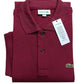 Lacoste camisero vino manga corta
