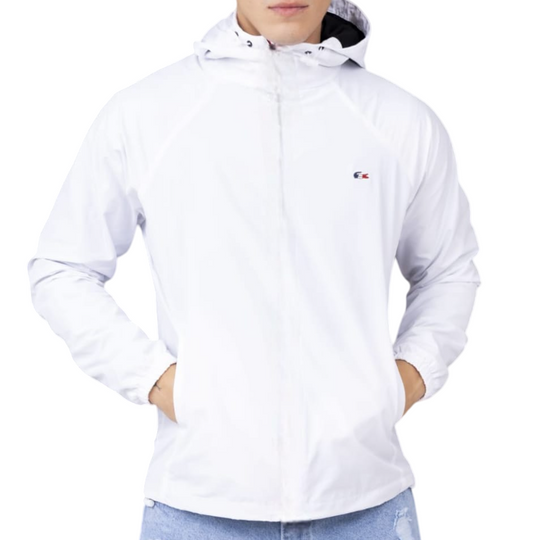 Casaca Lacoste con capucha impermeable