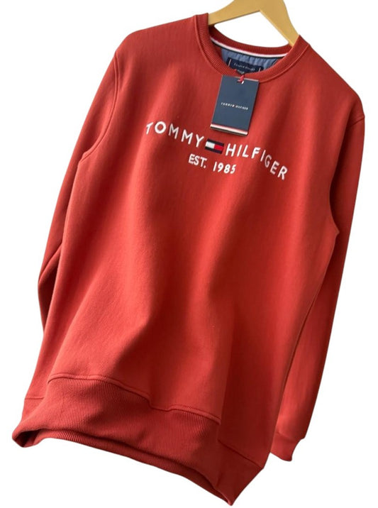 Polera TH cuello redondo ladrillo
