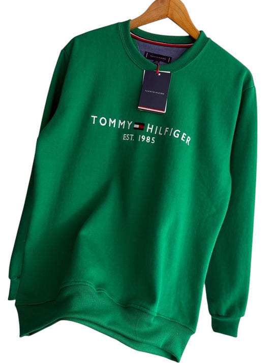 Polera TH cuello redondo verde perico