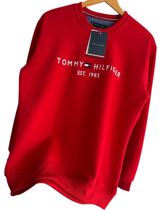 Polera TH cuello redondo rojo