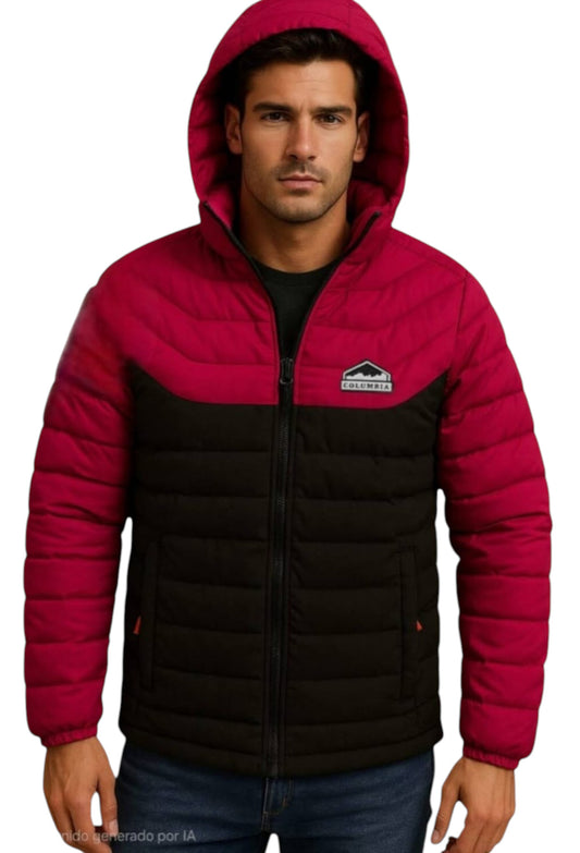 Casaca columbia pluma de ganzo hombre
