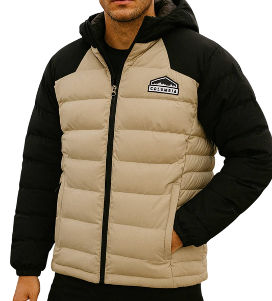 Casaca columbia pluma de ganzo hombre