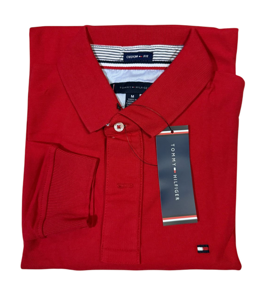 Camisero manga larga Tommy Hilfiger rojo