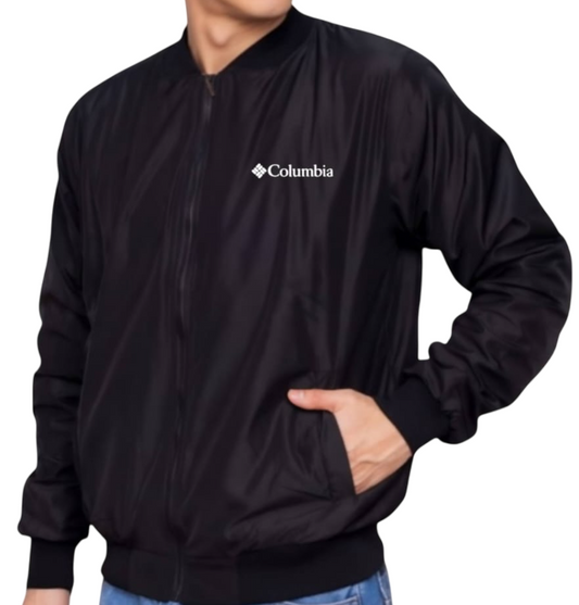 Cortaviento Columbia con forro en micropeluche negro