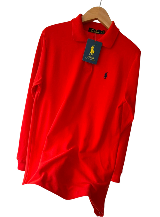 Camisero manga larga Ralph Lauren rojo