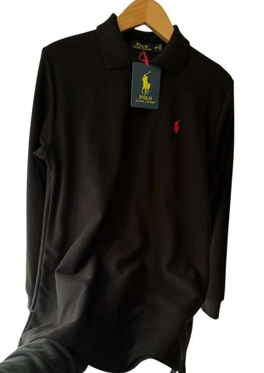 Camisero manga larga Ralph Lauren negro
