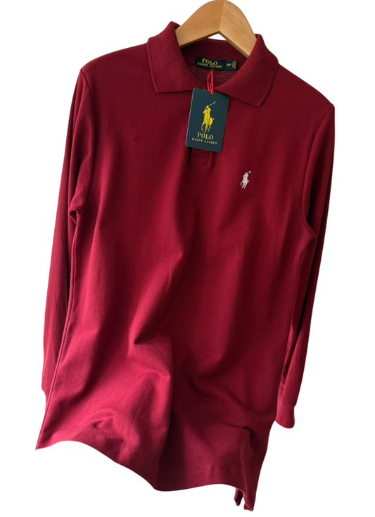 Camisero manga larga Ralph Lauren vino