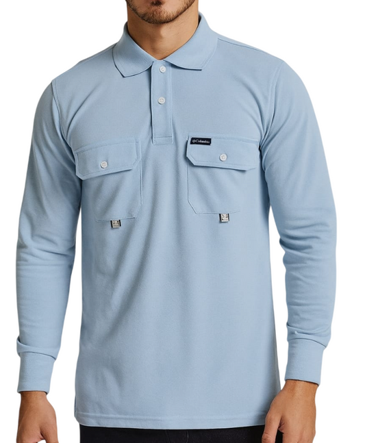 Polo camisero Columbia MANGA LARGA