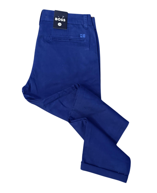 Pantalón Drill BOSS varón azulino