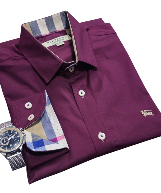Camisa Burburry para caballero manga larga
