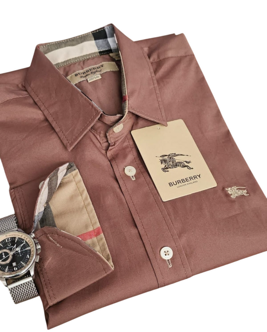 Camisa Burburry para caballero manga larga