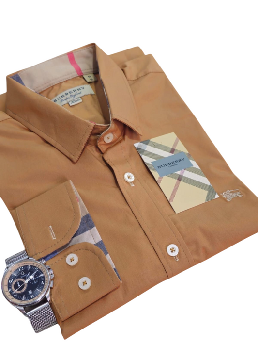 Camisa Burburry para caballero manga larga