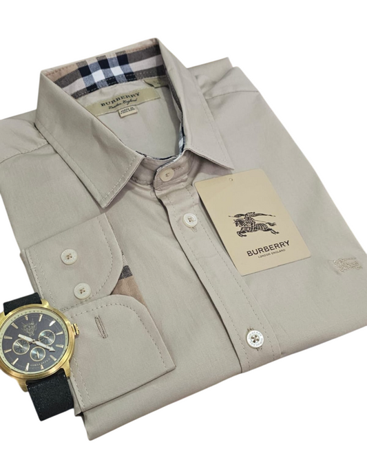 Camisa Burburry para caballero manga larga