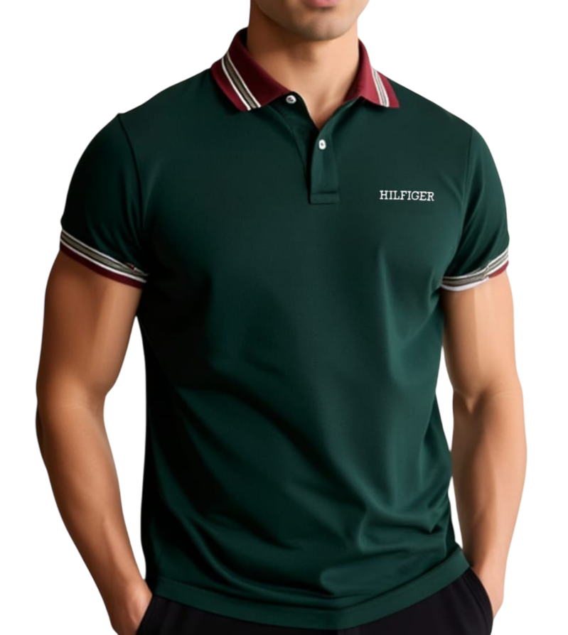 Camisero Tommy H algodón piqué