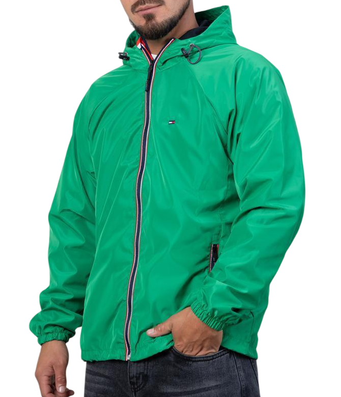 Casaca Tommy H con capucha impermeable
